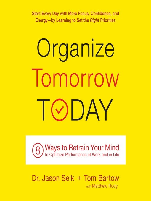 Title details for Organize Tomorrow Today by Jason Selk - Available